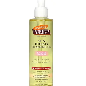Palmer's Cocoa Butter Formula Skin Therapy Cleansing Oil, Gentle Makeup Remover with Rosehip Oil and Vitamin C, 6.5 Ounce