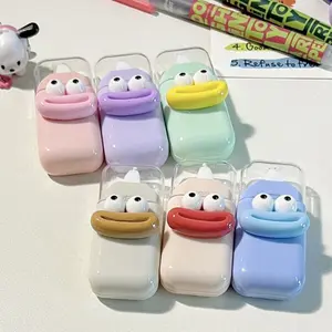 Cute Funny Large Mouth Correction Tape Set, Mixed Colors, Portable Proofreading Tape, Smooth Glazed Design, Student Supplies, Office Use, Stationery Supplies