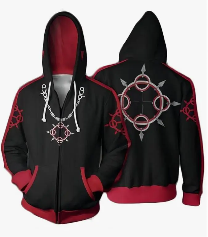 [FREESHIP] Black Generic Adult Kingdom Xemnas Zip Hoodie Jacket, Anime fan zip up hoodie, Perfect for Fall & Winter with Fitted Design, Soft Comfortable Sweatshirt #anime  #hoodie #menwear #Sweatshirt #ziphoodie