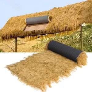 Petgrow Artificial Thatch Grass Roof,Custom Size Mexican Straw Umbrella Cove rs,UV Resistant & Fire Retardant,Palapa Fake Grass for Nativity Scene Outdoor Tiki Bar Garden Fence Patio Ch