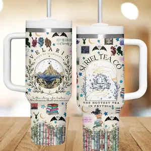 Velaris City 40oz Tumbler, Night Court Acotar Tumbler For Fan, Fantasy Bookish Tumbler,  Fantasy Steel Tumbler Cup, Throne Of Glass Cup