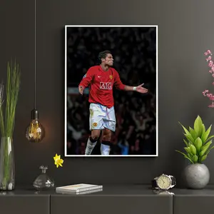 Cristiano Ronaldo CR7#4 Football Poster High-Quality Matte Photo Print 8x12 to 27x40 inch Artistic Wall Art Gift for Housewarming Birthday Christmas