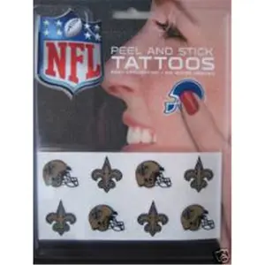 Rico Industries  New Orleans Saints Peel and Stick Tattoos