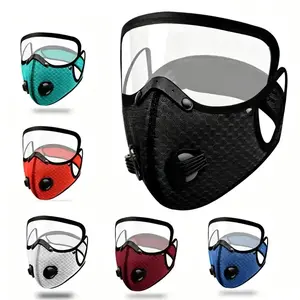 Breathable Carbon Filtration Mask | Reusable & Washable Dust Respirator | Adjustable Nose Clip & Ear Loops | for Workout, Running & Outdoor Sports | Gardening Essential