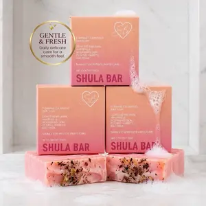 Shula Bar premium (3-Pack, 100g Each) - Herbal Intimate Wash Soap Gentle Daily Use, pH Balanced, Antibacterial, Odor Control, Moisturizer, Skin Health Restore