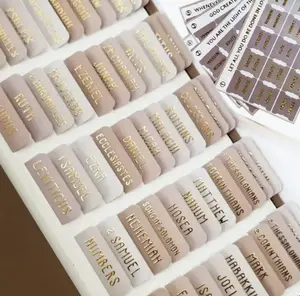 Gold Embossed Bible Study Tabs Slim Design for Easy Handling Enhanced Organization Gold Foil Embossed for Stylish Look Better Readability Studying Book Accessories Bookmarks