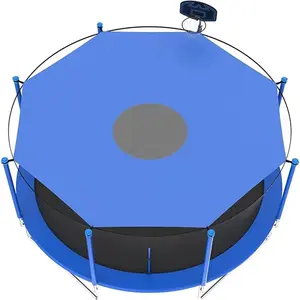 Trampoline Shade Cover, Sunscreen & Rainproof Anti-UV Trampolines Sunshade Accessories for Outdoor Backyard Playground, Easy To Install