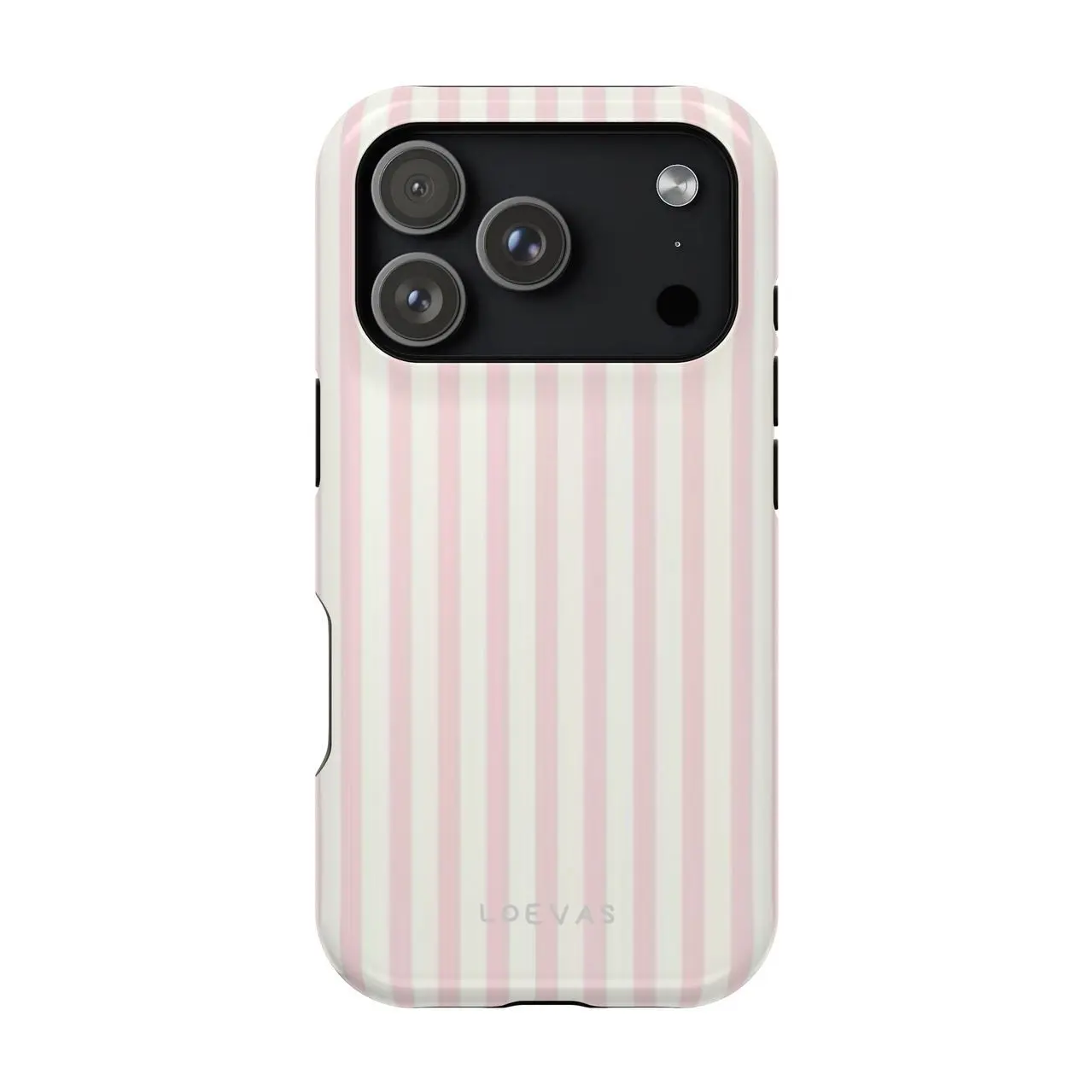 Magsafe Preppy Pink Striped Phone Case for iPhone 17 16 15 Pro Max, Magsafe Compatible Victoria Case, Coquette Aesthetic Slim Cover,