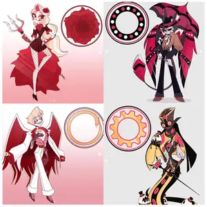 15Cm Creative Anime Character Desktop Decoration Acrylic Standees for Hazbin Hotel Vox Alastor Lucifer Exquisite Gift