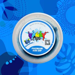 Candy Cups Premium Flavored Rim Dip Blueberry 9.3 oz