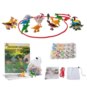 Magnetic Lightning Dinosaur Chess Game, Strategy Board Games, Interactive Family Board Game, Silicone Material, Gift for Kids Aged 3+, Holiday Party Fun