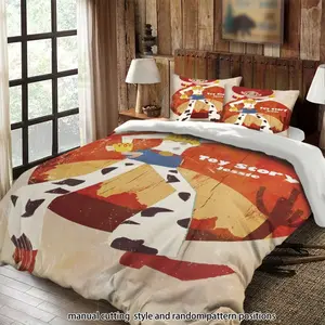 Toy Story Jesse Cowboy Themed 3-Piece Duvet Set, a bedding set suitable as a gift.