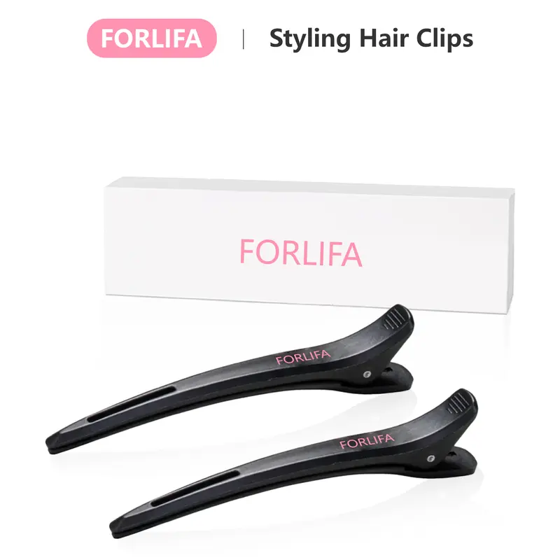Women's 4.72 in (4.99 cm) Contemporary Anti-Slip Duckbill Clips - Non-Deformable Professional Barber Salon Styling Tools for Long Hair - Christmas Accessories