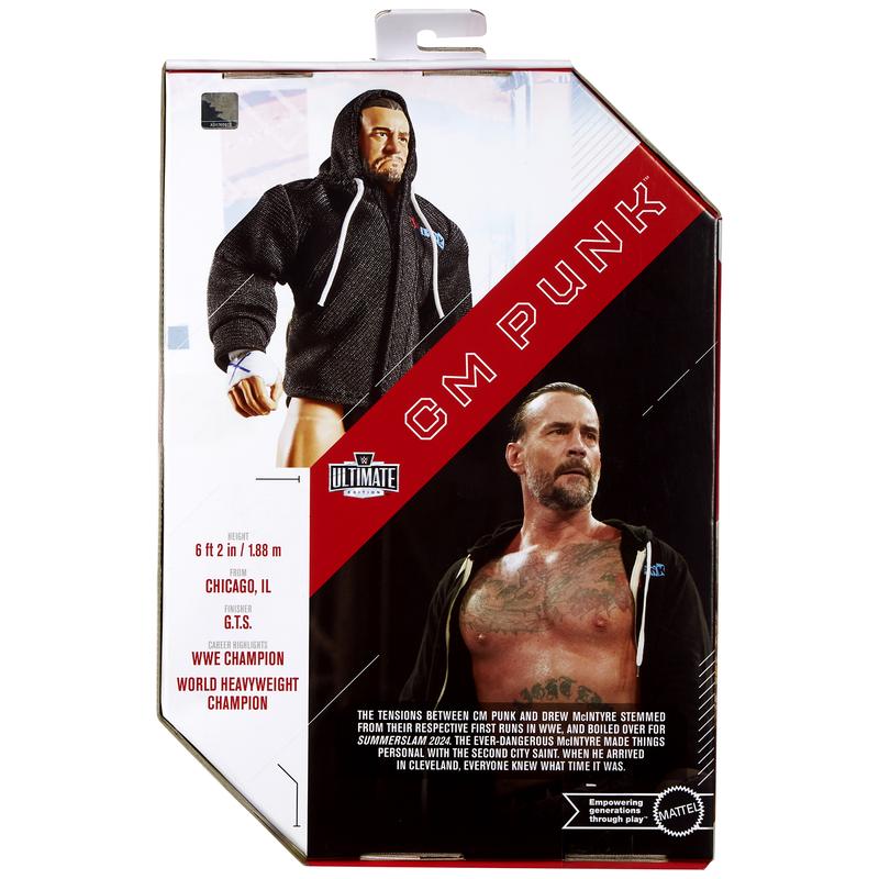 CM Punk - WWE Ultimate Edition 27 Mattel WWE Toy Wrestling Action Figure