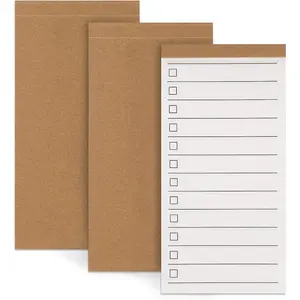 3 Pack Daily To Do List Notepad, 2.7x 5.3 Inch Pocket Notepad, Lined Paper for Wish List, Memo Pad, School Supplies, Grocery List, Meal Planning, Study Tasks - 50 Sheets per Pad