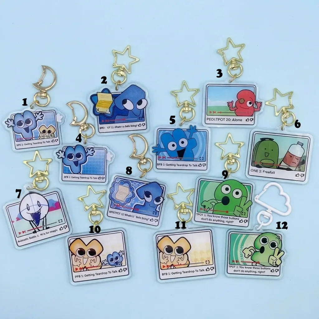 bfdi four keychain - TikTok Shop