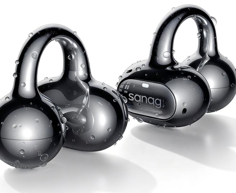 Sanag S8S Ultra Ear Clip Earbuds - 50H Playtime IPX67 Waterproof for Sports Running Office