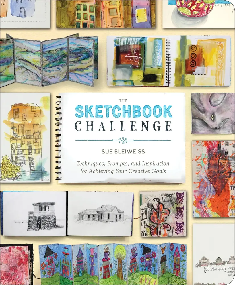 USED Book - The Sketchbook Challenge: Techniques, Prompts, and Inspiration for Achieving Your Creative Goals by Bleiweiss, Sue (Paperback) - english
