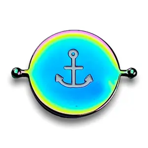 Rainbow Wave & Anchor Symbol Element