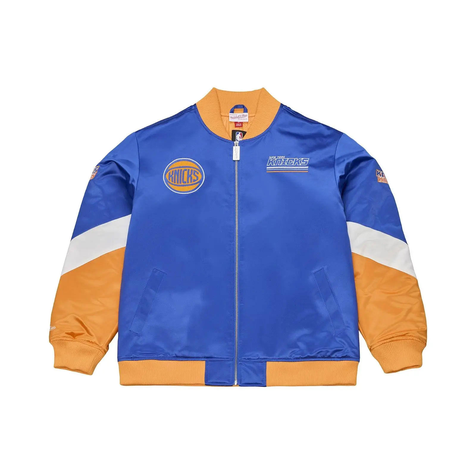New York Knicks Triple Check Heavyweight Satin Jacket