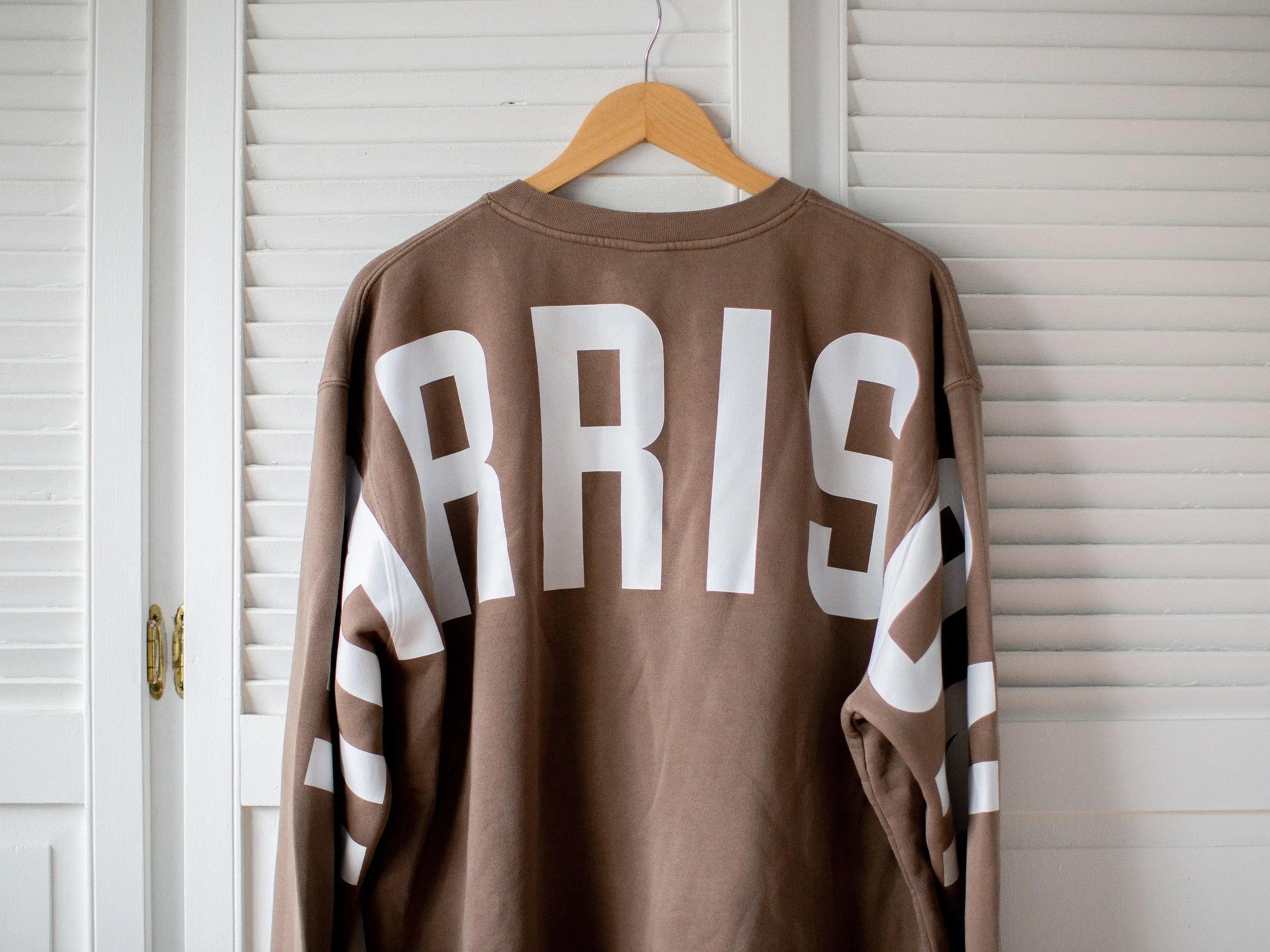 Customizable Letter Crewneck Personalized Arm To Arm Lettering Oversized Sweatshirt Or Hoodie Arm To Arm Big Bold Text Sweatshirt