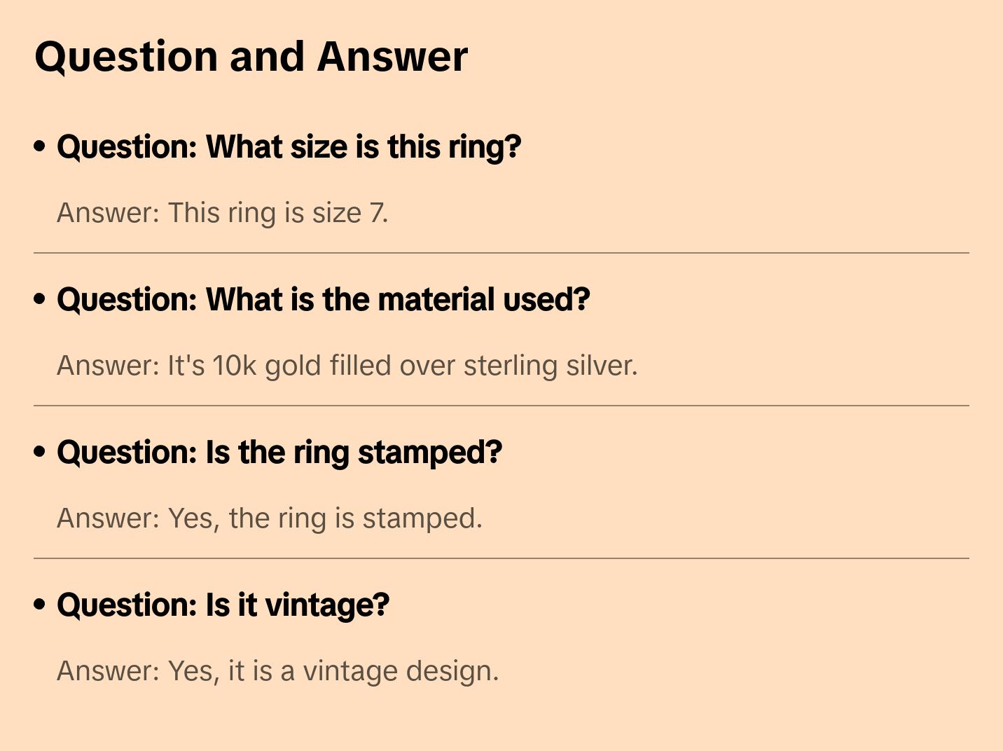 MASONIC STAR GOLD RING ⋄ Size 7