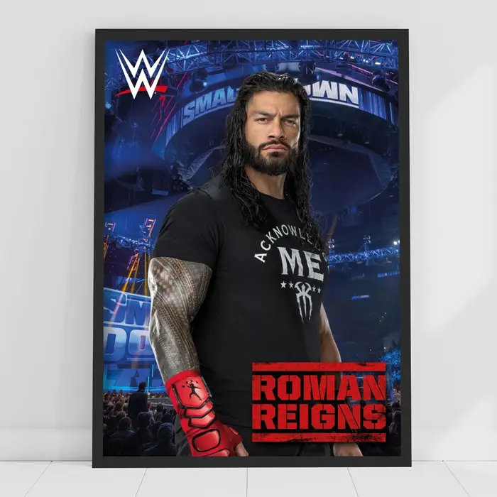 Roman Reigns Poster WWE Fan Wall Art Gym Room Decor HY1369