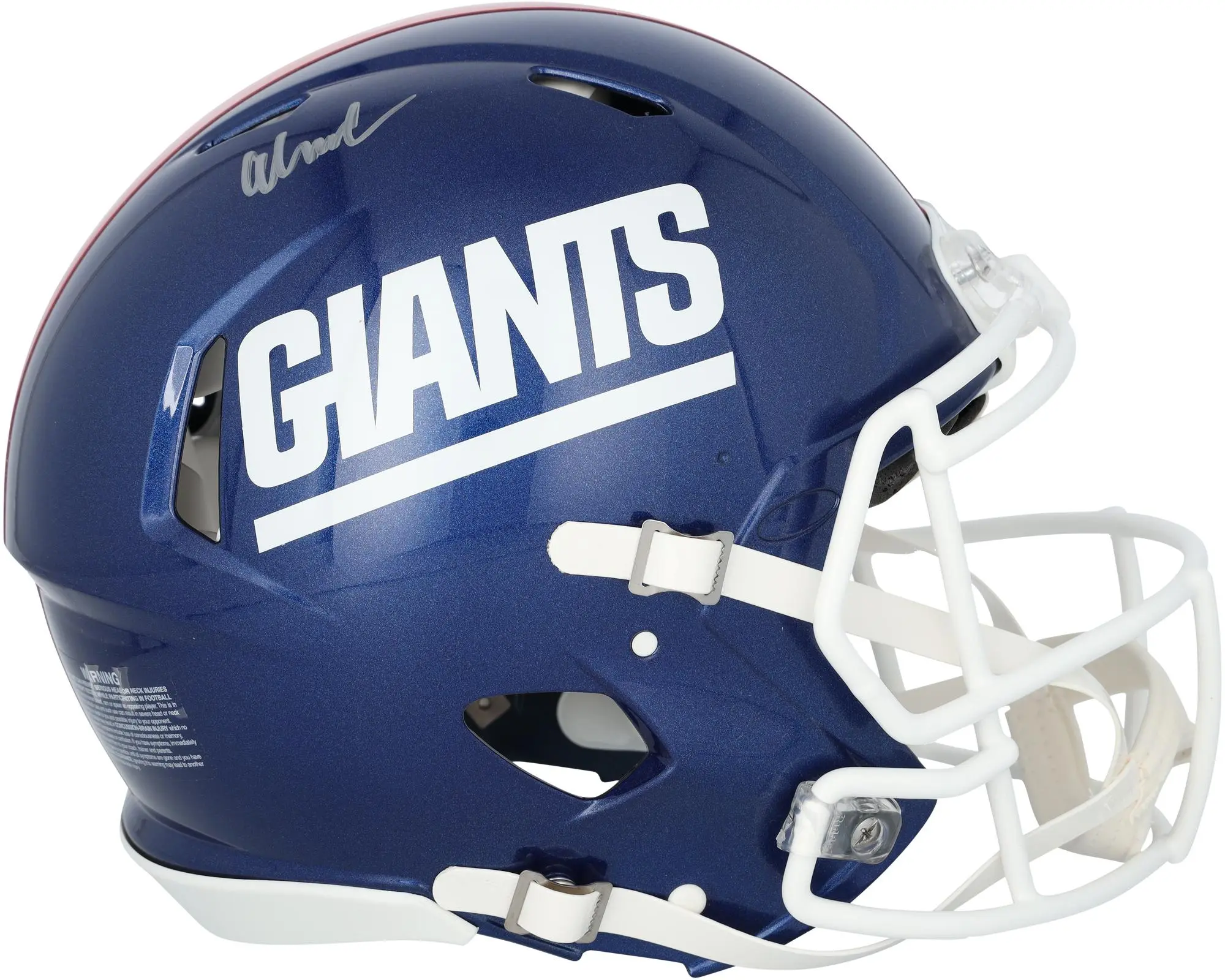 Abdul Carter New York Giants Autographed Riddell 2022 Color Rush Speed Authentic Helmet - Fanatics Authentic Certified