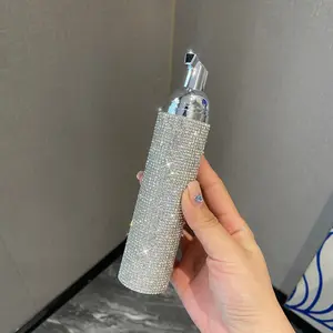 Luxurious Blingbling Pump Bottle Set, Includes Face Wash, Foundation, Sunscreen, Toothpaste, Travel-Friendly, Perfect Gift for Him