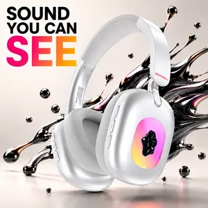 GreatWall Ferrofluid Headphones RGB Music Reactive Over Ear Bluetooth Headphones – Sound You Can See