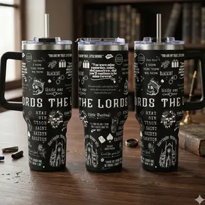 The L.O.R.D.S 40 oz Tumbler, Barrington University Tumbler, Shantel Tessier Merch, Dark Romance Insulated Mug with Handler, Gifts For Book Lover FGRF