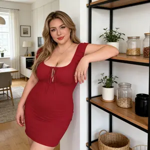 Plus Size Women's Deep U Long Sleeve Bodycon Party Dress, Sexy Shoulderless Evening Gown, Slim Fit Cocktail Dress