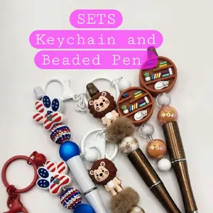 SET Beaded Keychain and Pen