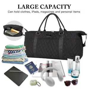 [Mother's Day Gifts]Multifunctional Women's Weekender Travel Bag, Wet Pocket Design, Lightweight Sports Tote, Carry On Luggage & Maternity Hospital Bag,summervibes