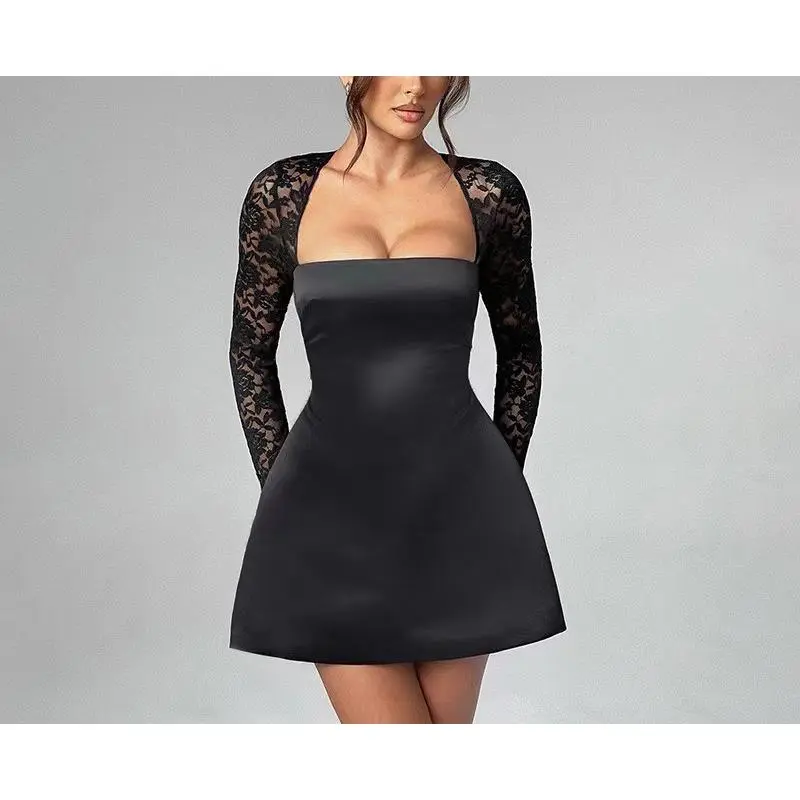 Lace Sexy Dress Pure Desire High-end Feel Spring Summer New Slim Fit Trendy  Lazy A-line Dress - TikTok Shop