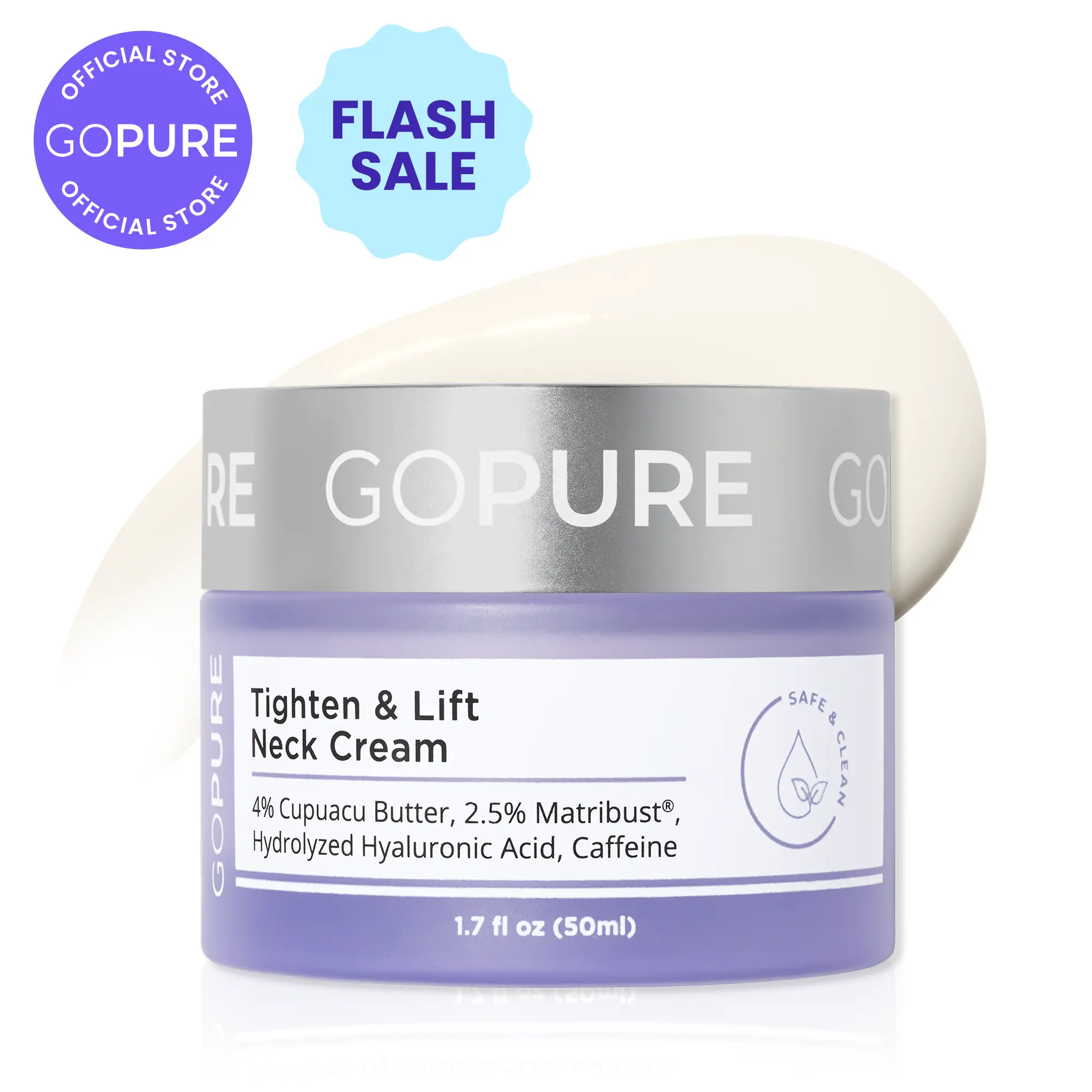 GOPURE Neck Cream Tighten & Lift Firming Cream for Crepey Skin