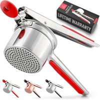 Silver with Red Handle