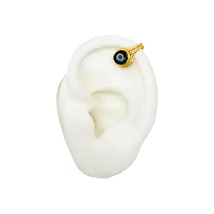Evil eye ear cuff, Ear Cuff, No piercing, Evil eye earrings, Ear climber, cartilage earring, Hoop, Gold ear cuff,