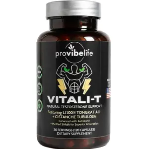 Pro Vibe Life Vitali-T - Vitality Booster with LJ100, All Natural, GMP Certified, US Made for Improved Energy, Strength and Wellness