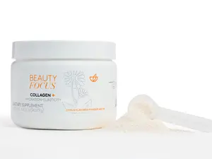 Nu Skin Collagen+ Powder formulated to boost collagen and elastin production in your skin.* Helps visibly reduce fine lines and wrinkles as well as protect against the damaging effects of oxidative stressors, including blue light. Edible Supplement