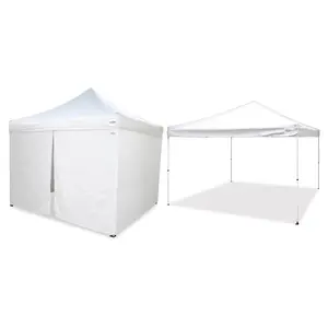 Caravan Canopy Pro 2 12 x 12 Foot Straight Leg Instant Canopy & Sidewalls, White