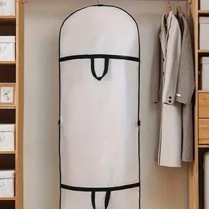Foldable Dustproof Clothes Cover Bag, Household Dust Cover, Home Use Wedding Dress Storage Bag, Suit Protection Organizer, Hanging Clothing Storage Solution