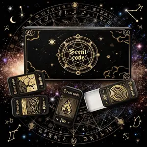 Fuitrtall Solid Perfume Balm 4-Pack – Alcohol-Free Unisex “Skin-Close” Scents, Fresh Citrus + Clean Aquatic + Warm Woody + Herbal Earthy, Portable & Non-Spill, Daily Wear & Dates, Gift Set 10g x 4