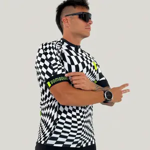 Men’s Elite Short Sleeve Tri Top - Checkadelic