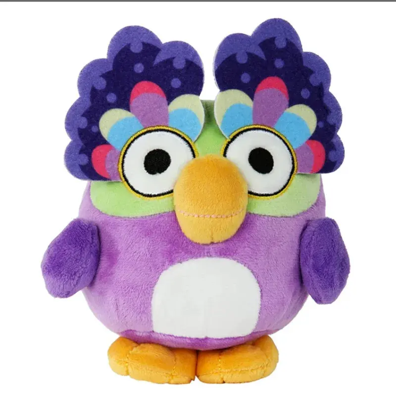 Fluffy Owl Plush Doll - 25Cm * 15Cm * 5Cm Handcrafted Cartoon Stuffed Toy, Soft 2026 Holiday Christmas Gift for Kids, Handcrafting