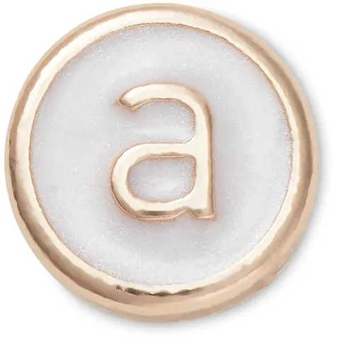 Crocs Jibbitz Tiny Pearlized Letter Shoe Charms, Dainty Charms, Personalize Shoes, Totes, and Bags