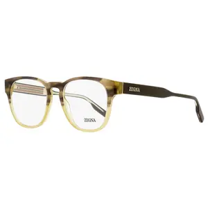 Zegna Keyhole Square Eyeglasses EZ5261 050 Brown Melange/Beige 51mm