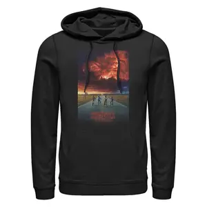 Men's Stranger Things Demogorgon Cloud Poster Pull Over Hoodie