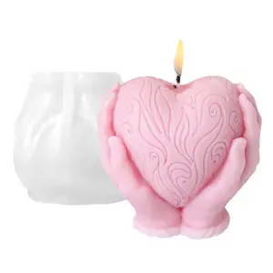 Silicone Heart Shaped Candle Mold, DIY Candle Mold, Soap Making Mold, Home Decor Mold, DIY Candle Making Supplies, Crafts