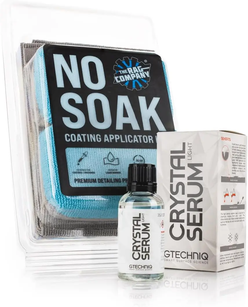 Gtechniq CSL Ceramic Coating 30 ml No Soak Coating Applicator Kit Bundle